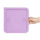 Hygiplas Square Food Storage Container Lid Purple Large