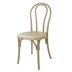Bolero Soho Bentwood Style Resin Chairs Natural (4 Pack)