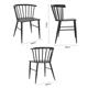 Bolero Harrowdene Black Spindle Chairs (2 pack)