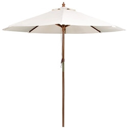 Bolero Round Parasol 3m Diameter Cream