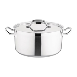 CaterBase Stainless Steel Stew Pot With Lid  32cm