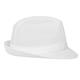 Trilby Hat with Net Snood White L