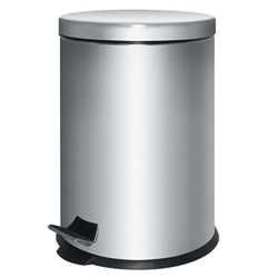 Bolero Stainless Steel Pedal Bin 5Ltr