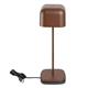 Olympia Lucca Table Lamp Squared Dome Chestnut 300mm