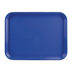 Olympia Kristallon Polypropylene Fast Food Tray Blue Small 345mm