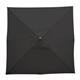 Bolero Square Double Pulley Parasol 2.5m Diameter Black
