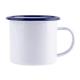 Olympia Enamel Mugs 350ml (Pack of 6)
