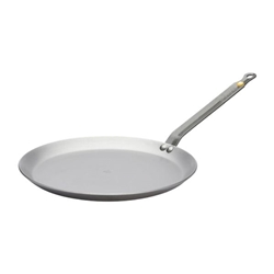 De Buyer Mineral B Steel Round Pancake Pan 26cm