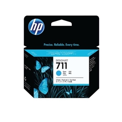 HP 711 Cyan Standard Capacity Ink Cartridge Multipack 3 x 29 ml (Pack 3) - CZ134A