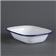 Olympia Enamel Dishes Rectangular 280 x 190mm (6 Pack)