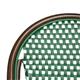Bolero Parisian Style PE Rattan Chair Green Dot Mix (2 Pack)