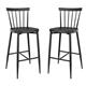 Bolero Windsor Aluminium Black High Stools (2 Pack)