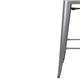 Bolero Bistro Backrest High Stools with Wooden Seat Pad Gun Metal (4 pack)