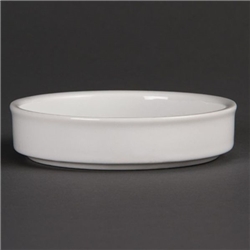 Olympia Mediterranean Stackable Dishes White 102mm (6 Pack)