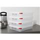 Araven Polypropylene 1/2 Gastronorm Food Containers 4Ltr (4 pack)