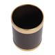 Bolero Waste Paper Bin Brown with Gold Rim 10.2Ltr