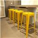 Bolero Bistro Yellow Steel High Stool (4 pack)