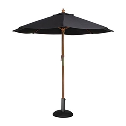 Bolero Round Parasol 2.5m Diameter Black