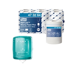 Tork Reflex M4 Centrefeed Roll 2-Ply 150m White (6 Pack) 473264 - FREE Centrefeed Dispenser