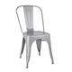 Bolero Bistro Steel Side Chairs Grey (4 pack)