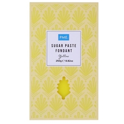 PME Sugar Paste Fondant Yellow 250g