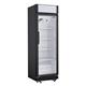 CaterBase Upright Display Cooler Black with Light Box - 354Ltr