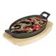 Olympia Hevea Board for Cast Iron Oval Eared Dish 230x135mm for FW818