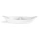 Olympia Whiteware Divided Oval Eared Dishes 295x155mm (6 pack)