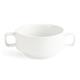 Olympia Whiteware Soup Bowls With Handles 400ml (6 pack)
