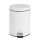 Bolero White Pedal Bin 5Ltr