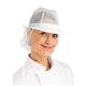 Trilby Hat with Net Snood White M