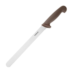 Hygiplas Slicer Serrated Brown 24.8cm