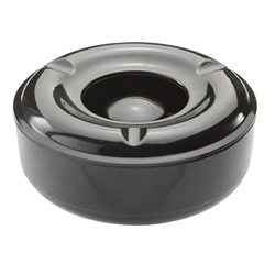 Beaumont Windproof Melamine Ashtray Black146mm