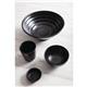 Olympia Kristallon Fusion Melamine Rice Bowls Black 120mm (6 Pack)
