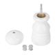 Olympia Salt Or Pepper Grinder White Hevea Wood 125mm