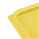 Hygiplas Square Food Storage Container Lid Yellow Small