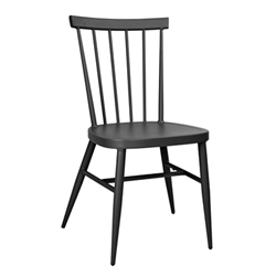 Bolero Windsor Aluminium Black Chairs (4 pack)