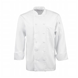 Chef Works Calgary Cool Vent Unisex Chef Jacket White M