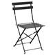 Bolero Perth Black Pavement Style Steel Folding Chairs (2 Pack)