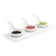 Olympia Whiteware Miniature Spoon Shape Dipping Bowls 57x 57mm (12 Pack)