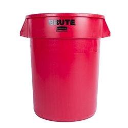 Rubbermaid BRUTE Container Red 121Ltr