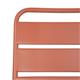 Bolero Amalfi Slatted Steel Side Chairs Terracotta (4 pack)