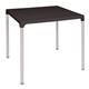 Black Square Table with Aluminium Legs 750mm
