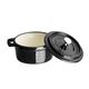 Vogue Cast Iron Round Mini Pot Black
