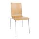 Bolero Square Back Sidechair Natural Finish (4 Pack)