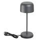 Olympia Siena Table Lamp Round Dome Grey 200mm