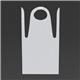Disposable Polythene Bib Aprons White (100 pack)