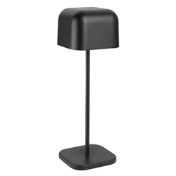 Olympia Lucca Table Lamp Squared Dome Black 300mm