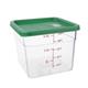 Hygiplas Square Food Storage Container Lid Green Medium