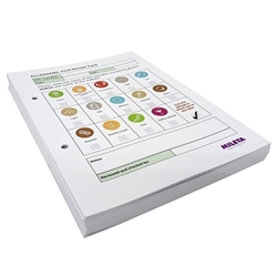 Chef Dishes Allergy Replacement Double-Sided Cards (50 Pack)